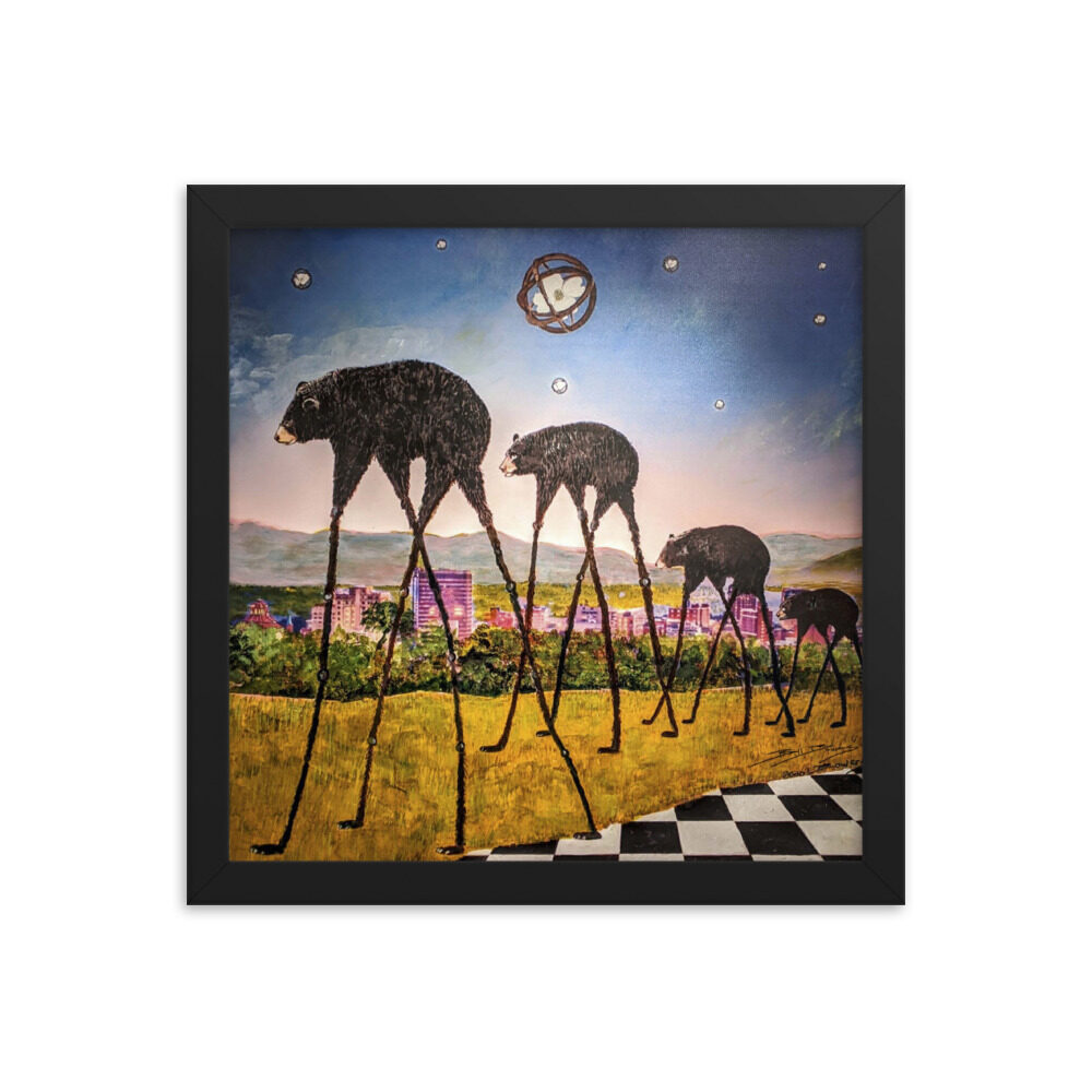 enhanced-matte-paper-framed-poster-in-black-The Bears of Asheville