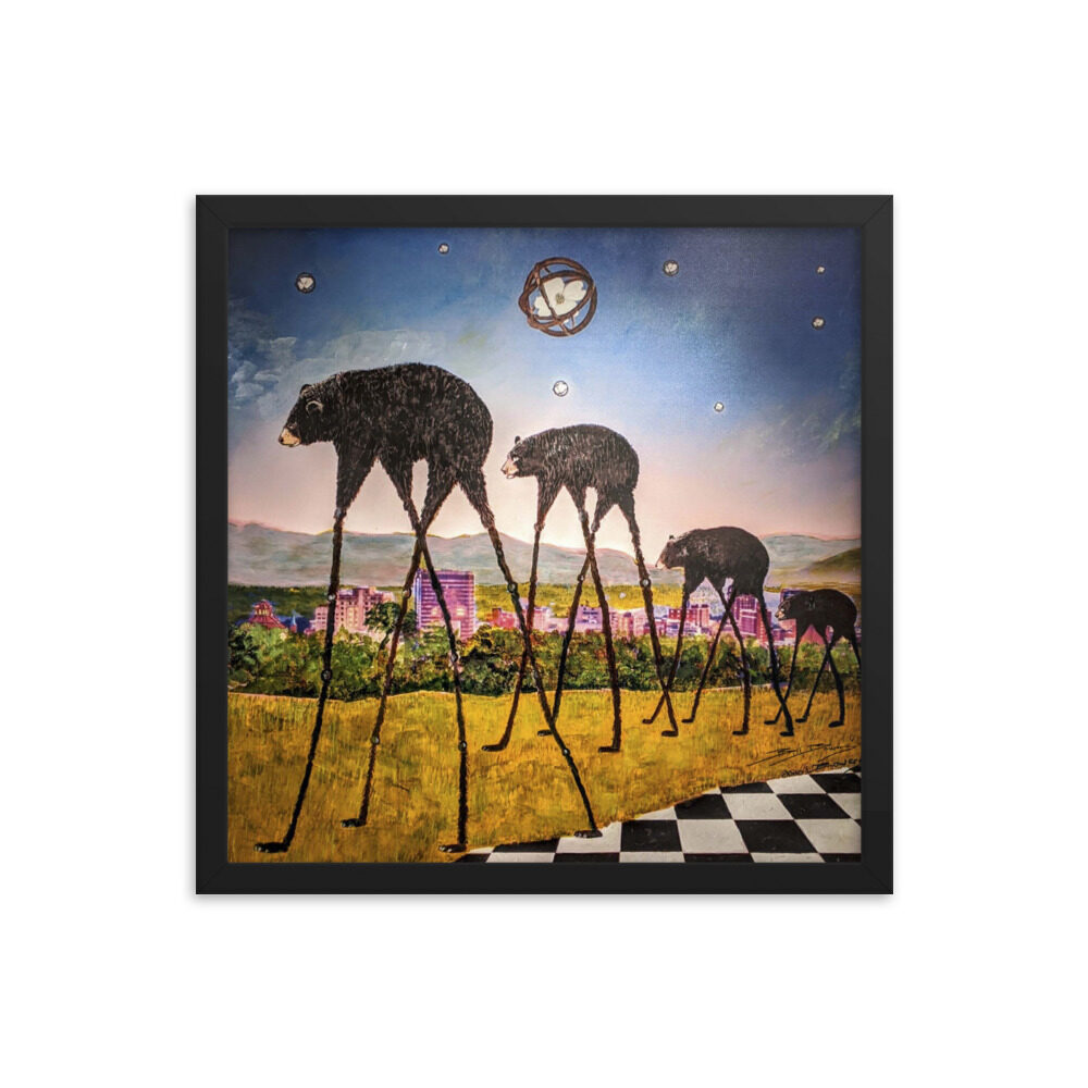 enhanced-matte-paper-framed-poster-in-black-The Bears of Asheville