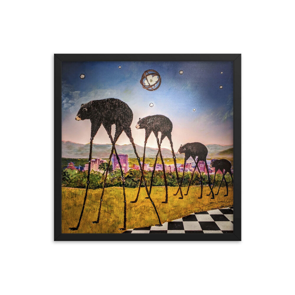 enhanced-matte-paper-framed-poster-in-black-The Bears of Asheville