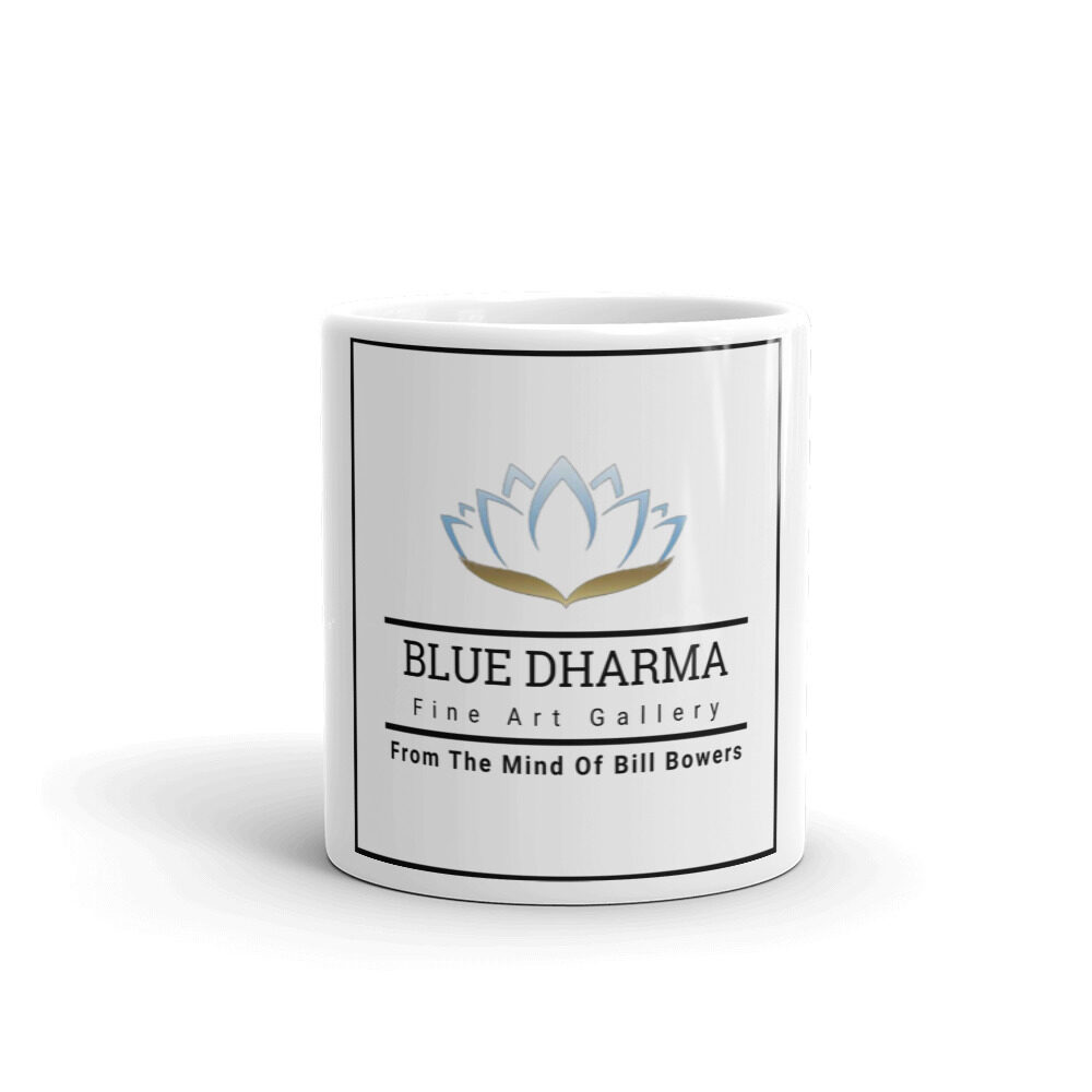 white-glossy-mug-11oz-front-view-Blue Dharma Mug
