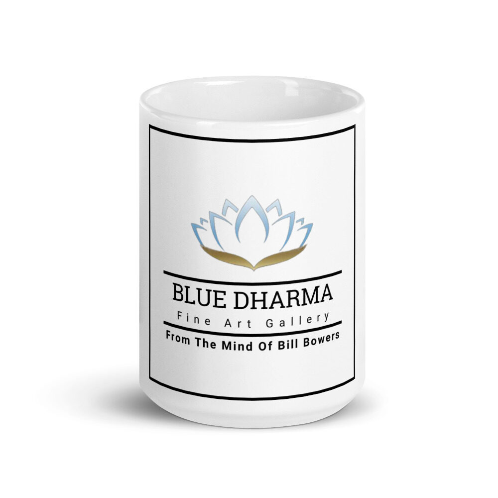 white-glossy-mug-15oz-front-view-Blue Dharma Mug