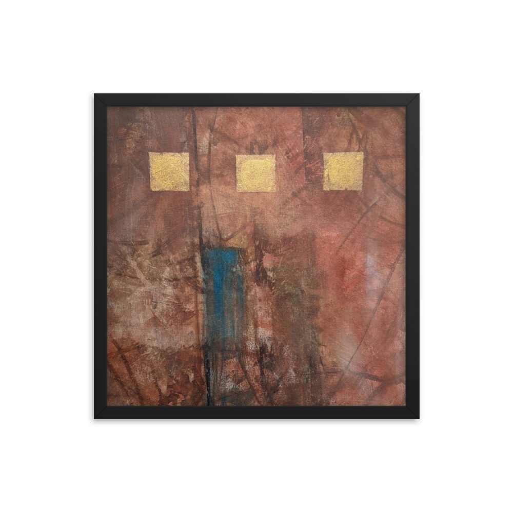 enhanced-matte-paper-framed-poster-in-black-One Blue Thought